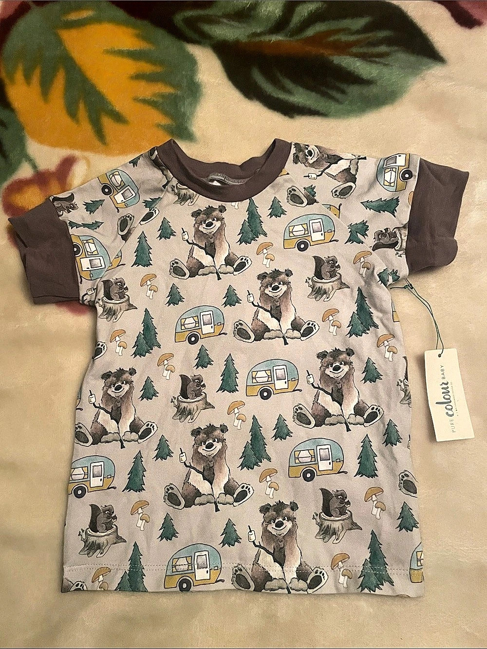 Pure Colour Baby Short Sleeve Organic Cotton Tee Baby 18M–3T NWT